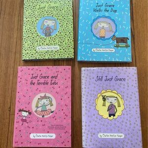 4 Hardcover Just Grace" chapter elementary books Dog, tutu, still Grace - GUC
